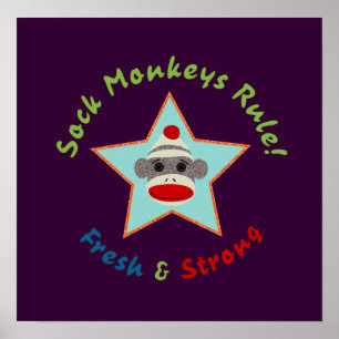 Sock Monkeys Regel! Poster