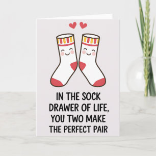 Sock Schublade Ihr Zwei Bildet Das Perfekte Paar H Karte
