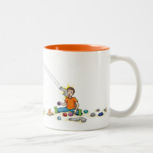 Socke kämpft Tasse