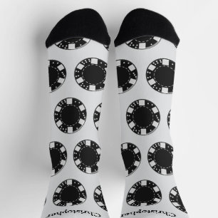 Socke mit Poker-Chip-Design