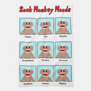 Sockelaffe Geschirrtuch