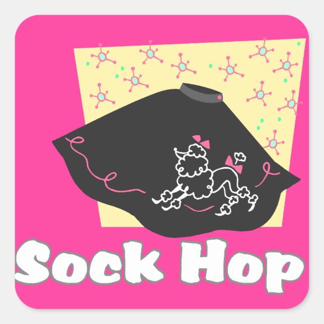 Sockelei Quadratischer Aufkleber (Vorderseite)