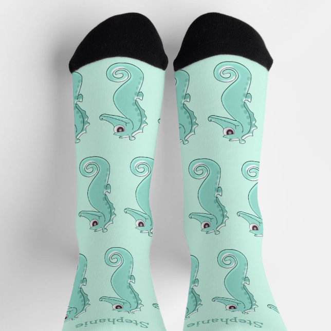 Sockeln-Seepferd-Design Socken (Oben)