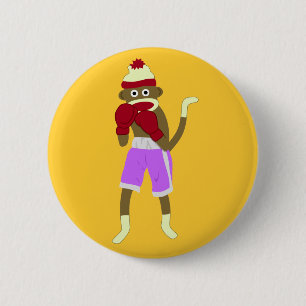 Socken-Affe-Boxer Button