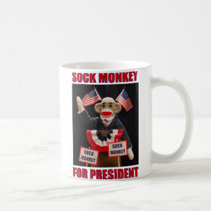 Socken-Affe für Präsidenten Mug Kaffeetasse