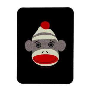 Socken-Affe-Gesicht Magnet