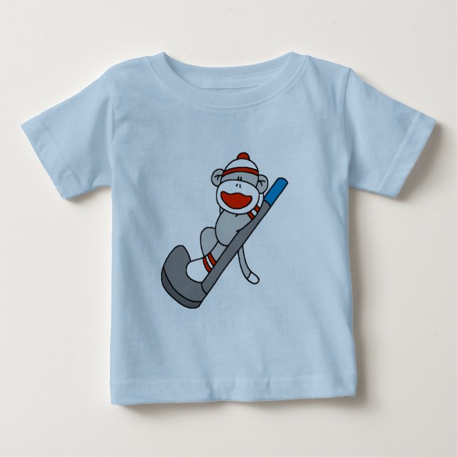 Socken-Affe-Golf-T-Shirts und Geschenke Baby T-shirt (Vorderseite)