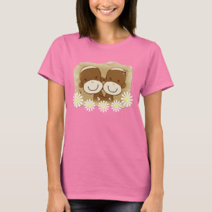 Socken-Affe Hugz Retro Damen-T - Shirt