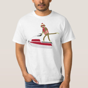 Socken-Affe Jetski T-Shirt