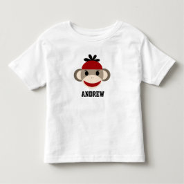 Socken-Affe-Kleinkind-Shirt Kleinkind T-shirt