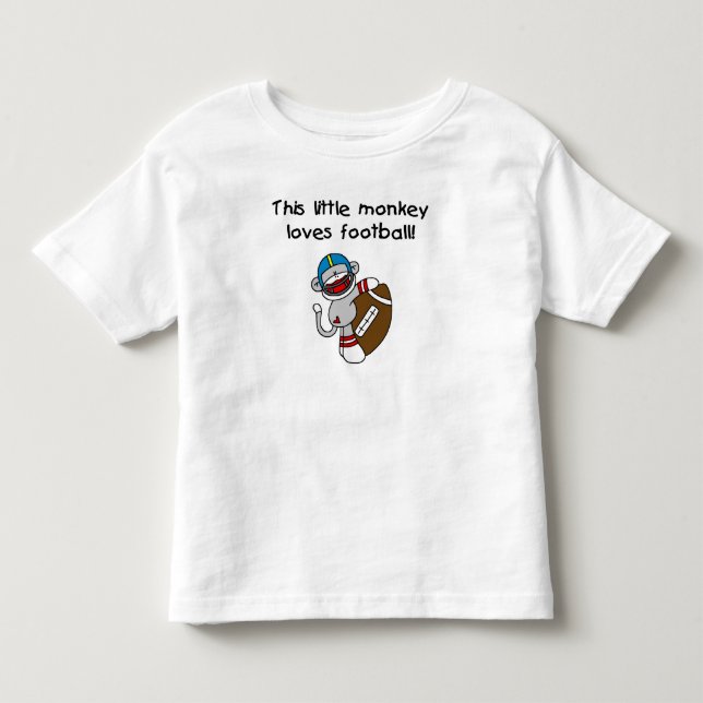 Socken-Affe-Liebe-Fußball Kleinkind T-shirt (Vorderseite)