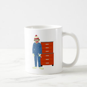 Socken-Affe-Mechaniker Kaffeetasse