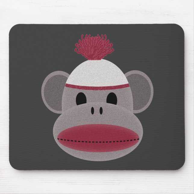 Socken-Affe Mousepad (Vorne)