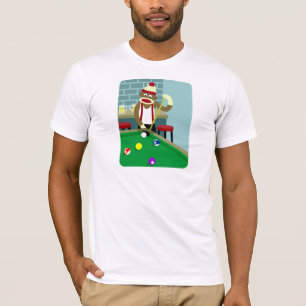 Socken-Affe-Pool-Billiardspieler T-Shirt