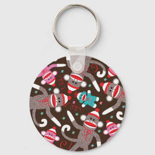 Socken-Affe Schlüsselanhänger