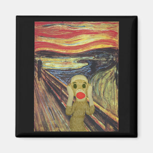 Socken-Affe-Schreimagnet Magnet