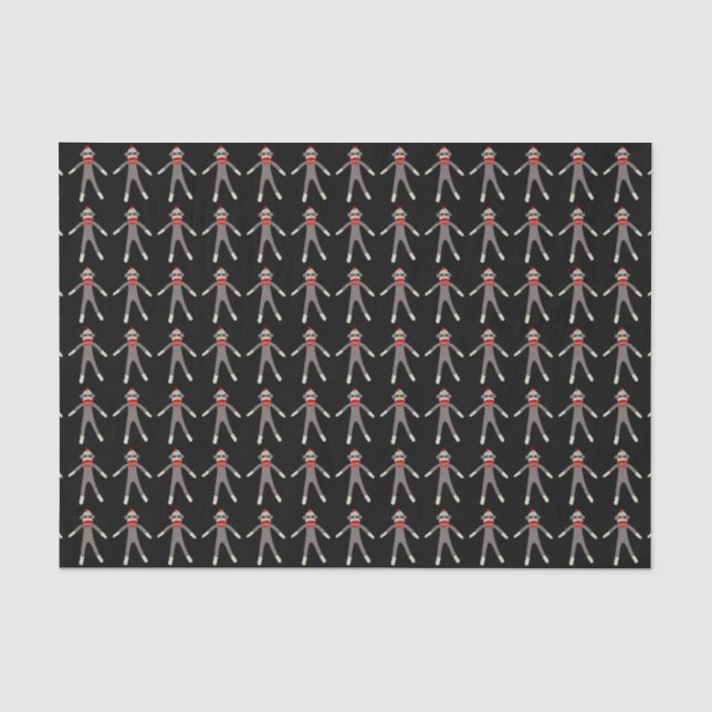 Socken-Affe Seidenpapier (Vorderseite)