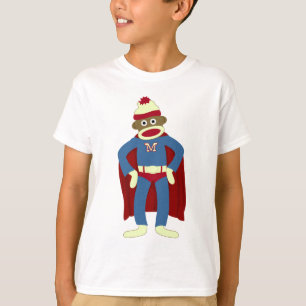 Socken-Affe-Superheld T-Shirt