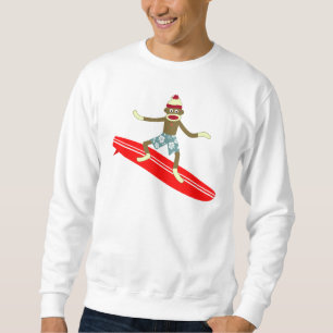 Socken-Affe-Surfer Sweatshirt