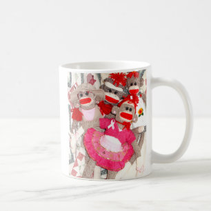 Socken-Affen für die Heilungs-Rosa-Band-Tasse Kaffeetasse