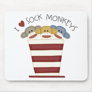 Socken-Affen Mousepad