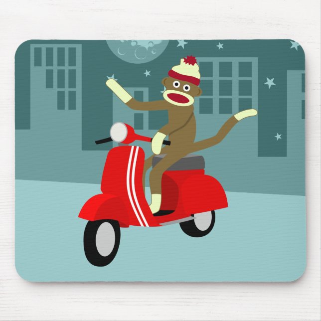 Socken-Affevespa-Roller Mousepad (Vorne)