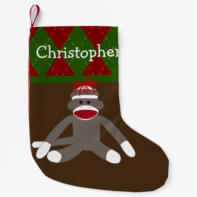 Socken Alberner Affe Personalisiert (Vorderseite)