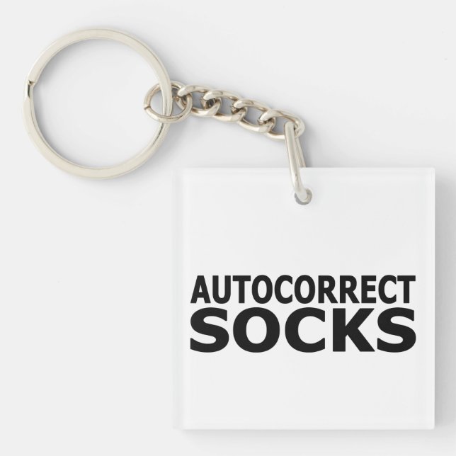 Socken automatisch korrigieren schlüsselanhänger (Vorderseite)