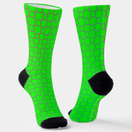 Socken der Crew Men, Limon Light Green Classic Des