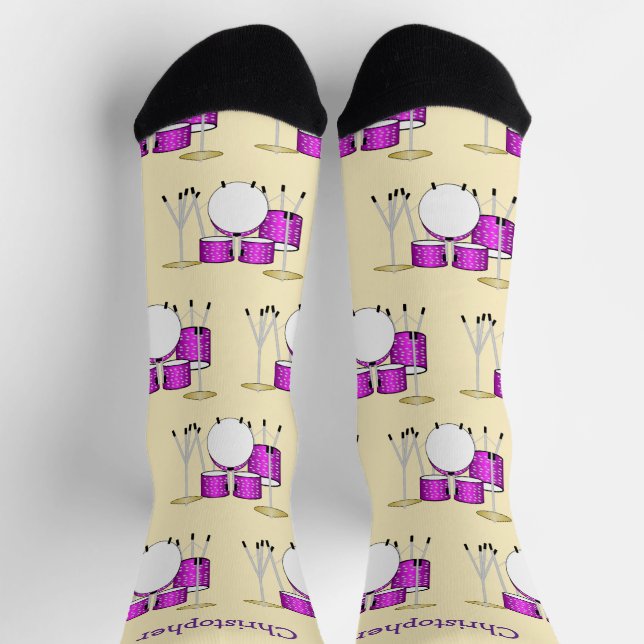 Socken Drum-Kit-Design (Oben)