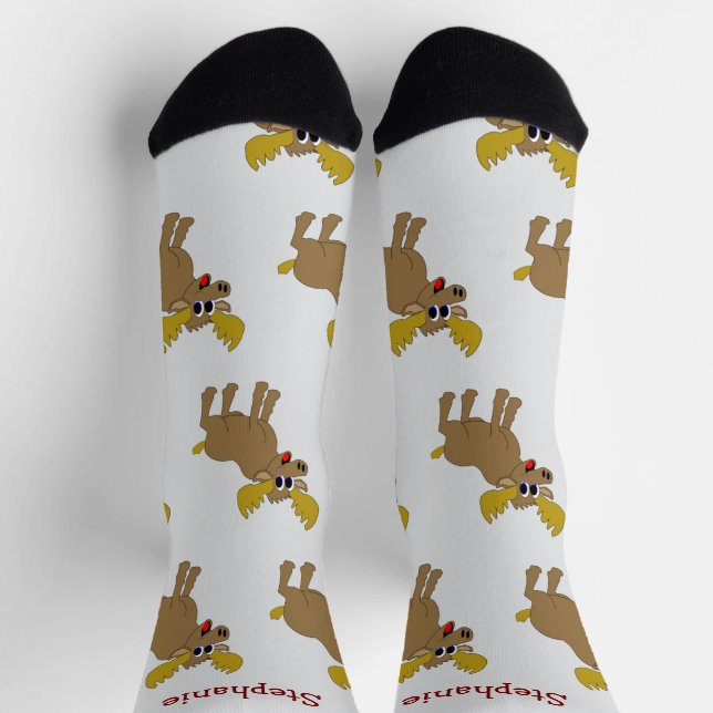 Socken Elch Design (Oben)