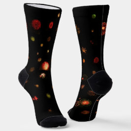 Socken - Feuerwerkskörper in Black Sky