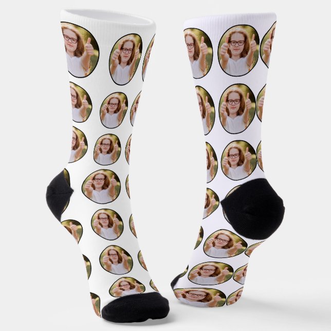 Socken für Foto-Crews mit benutzerdefinierter Ober (Gewinkelt)