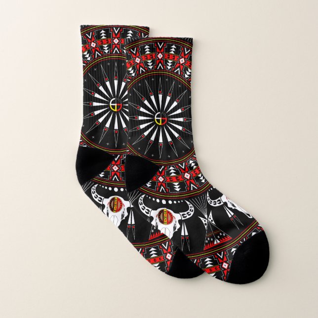 Socken für Männer und Frauen (Buffalo Spirit) (Paar)