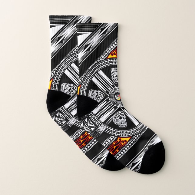 Socken für Männer und Frauen (Feuergeist) (Paar)