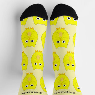 Socken Gelb-Schale-Design