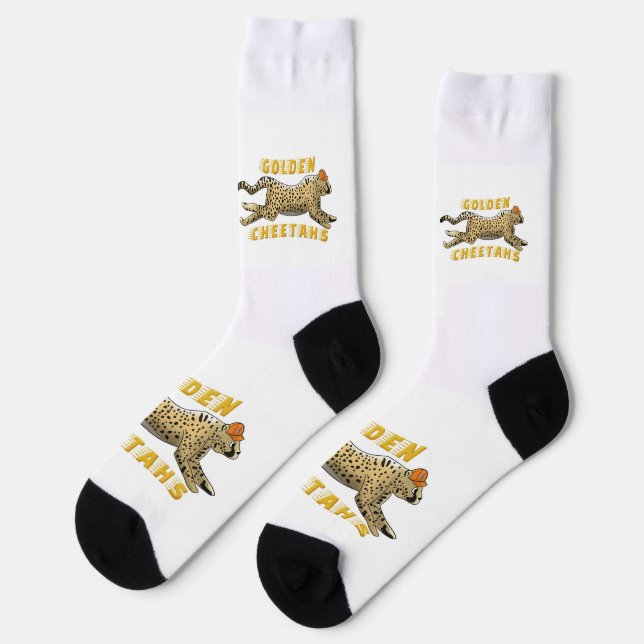 Socken - Golden Cheetah (Linkes Detail)