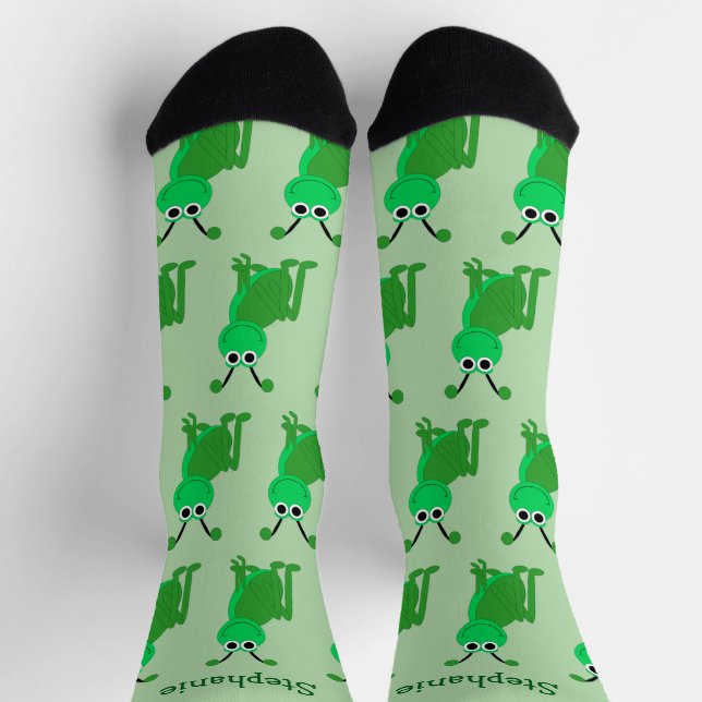 Socken Heuschrecke Design (Oben)
