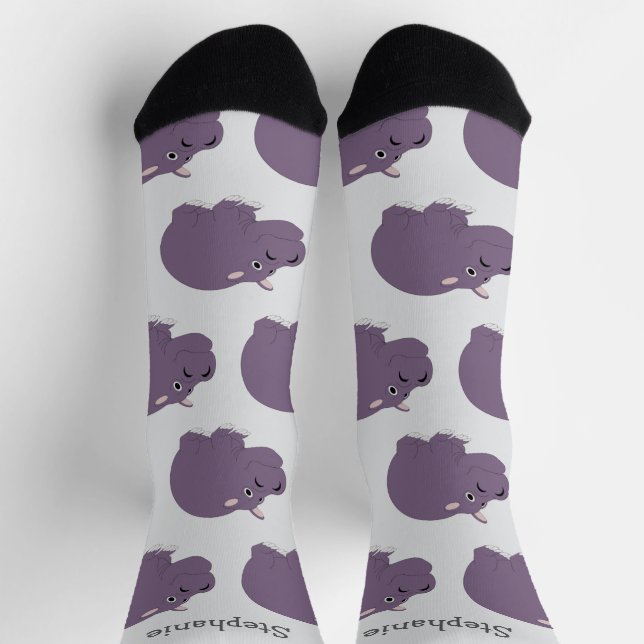 Socken Hippopotamus Design (Oben)