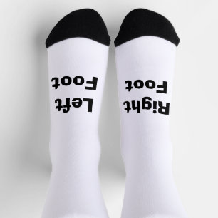 Socken - Links Fuß Rechtsfuß mit Aufschrift - Funn