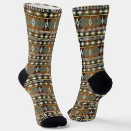 Socken mit ethnischer Geometrie im Südwesten
