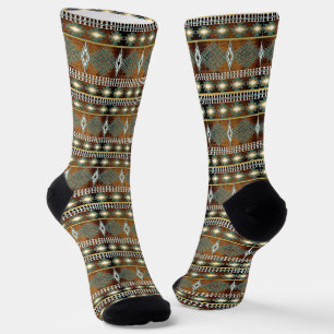 Socken mit ethnischer Geometrie im Südwesten