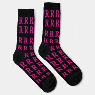 Socken mit individuellem Monogramm Anfangsbuchstab