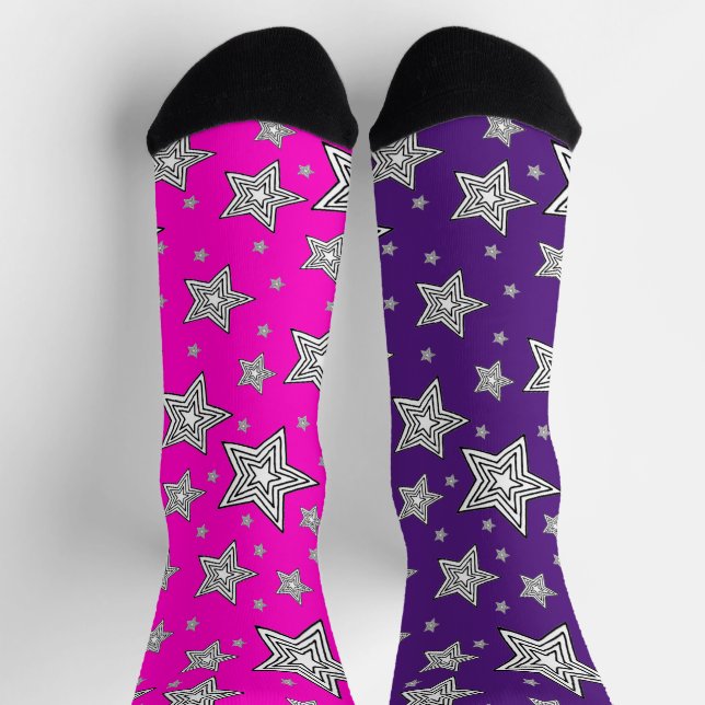 Socken mit Sternen (Oben)
