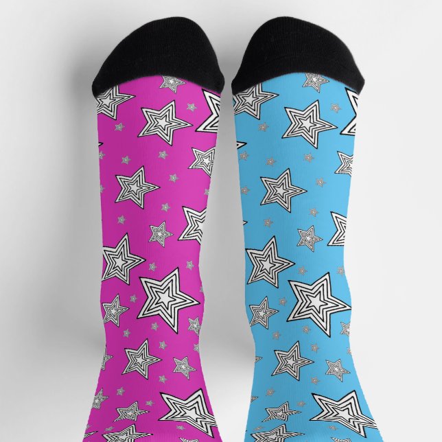 Socken mit Sternen (Oben)