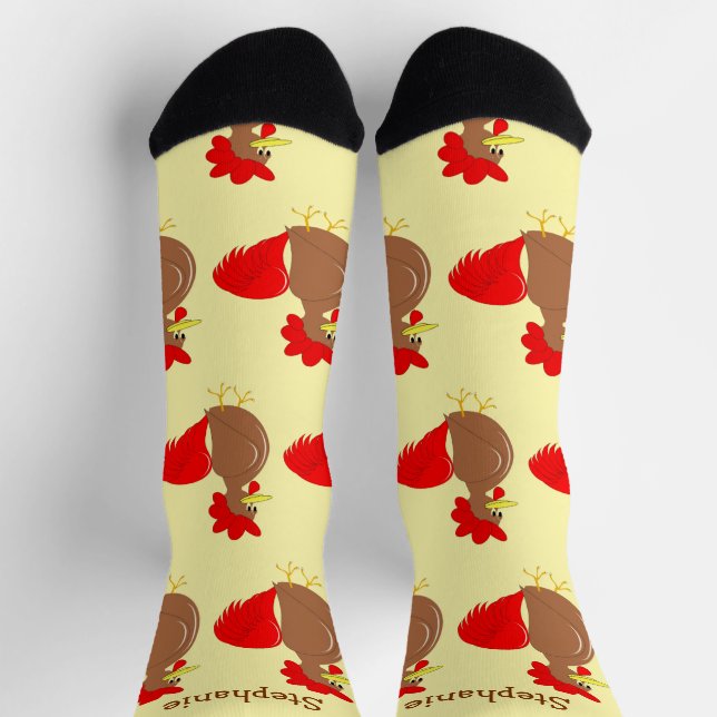 Socken-Rooster-Design Socken (Oben)