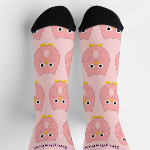 Socken rosa Schüssel Design
