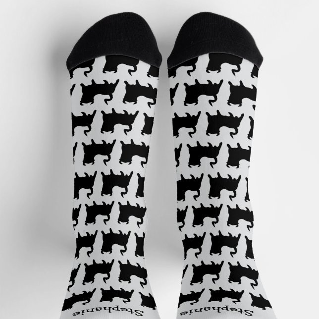 Socken Schwarzes Bull Design (Oben)