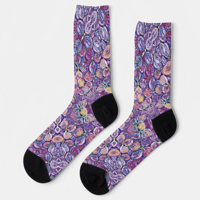 Socken — SG Hydrangeas (Linkes Detail)
