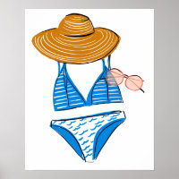 Socken Sie die Sonne hoch - Blue Swimsuit